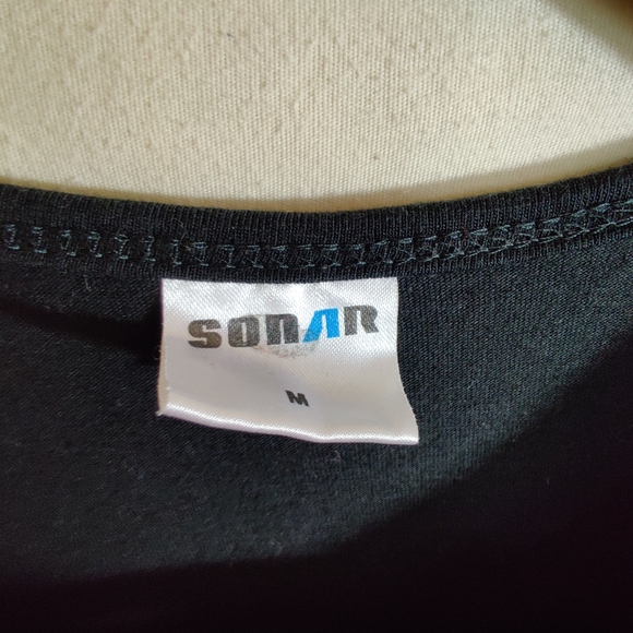 SONAR Black Multicolored Short Sleeve Graphic Print "Wild At Heart" Berlin Tee M - Picture 5 of 11